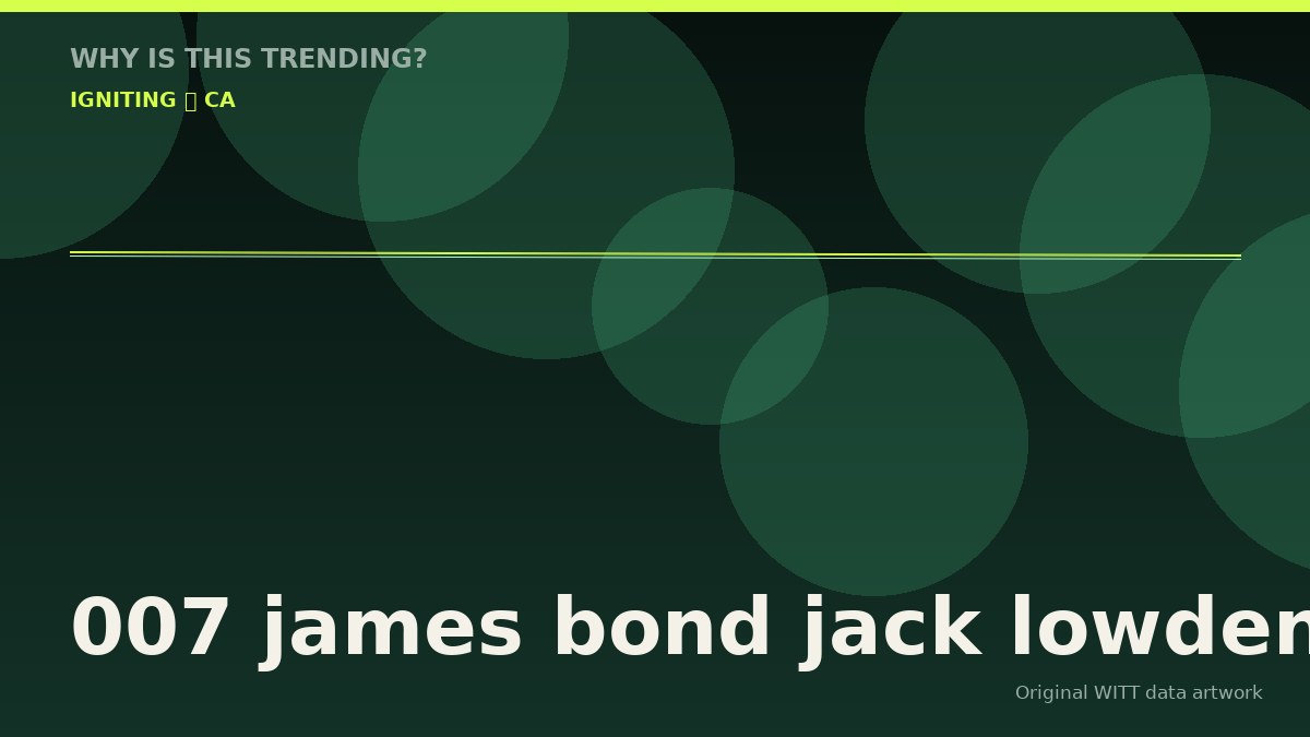007 james bond jack lowden original attention timeline illustration