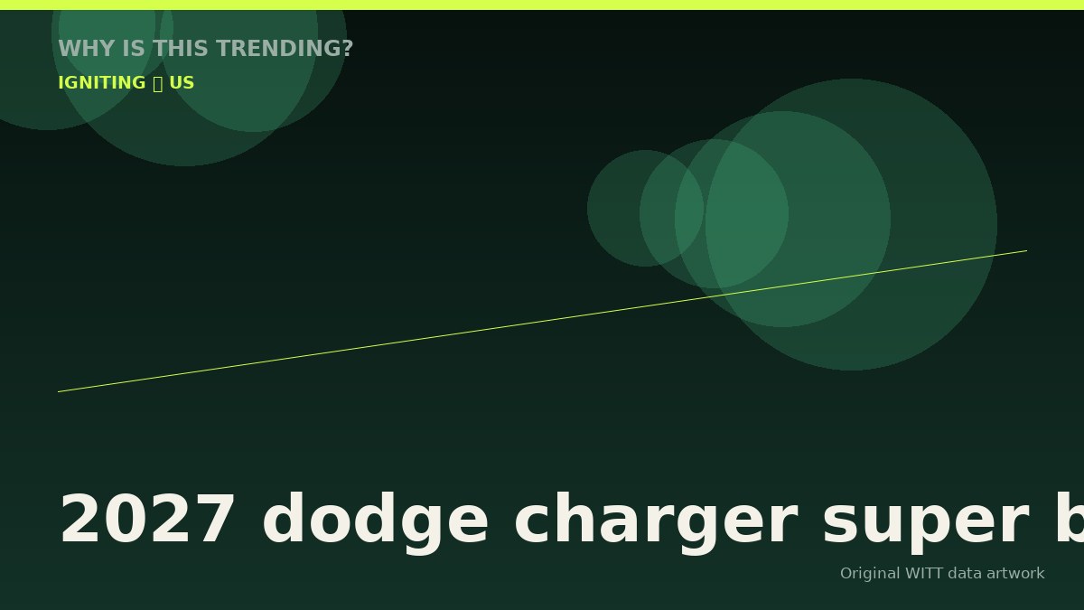 2027 dodge charger super bee original attention timeline illustration