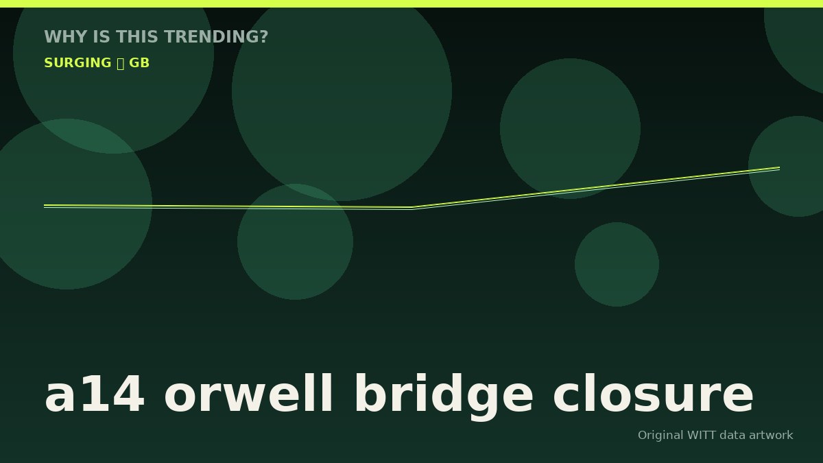 a14 orwell bridge closure original attention timeline illustration