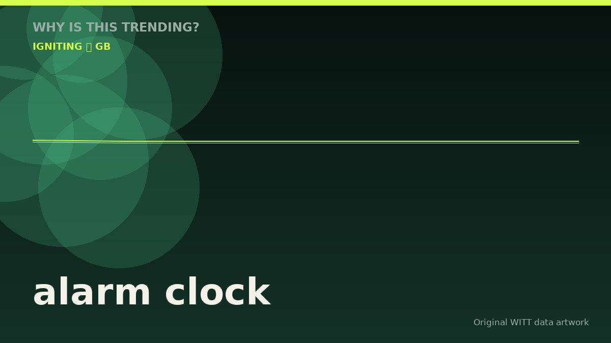 alarm clock original attention timeline illustration