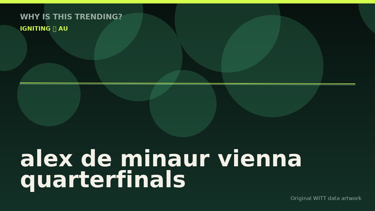 alex de minaur vienna quarterfinals original attention timeline illustration