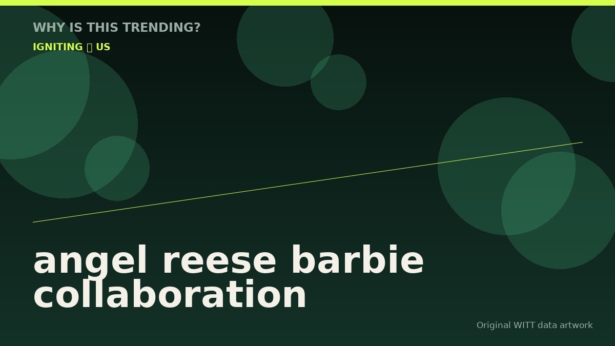 angel reese barbie collaboration original attention timeline illustration