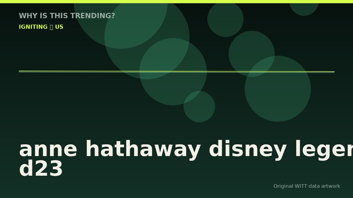 anne hathaway disney legends d23 original attention timeline illustration
