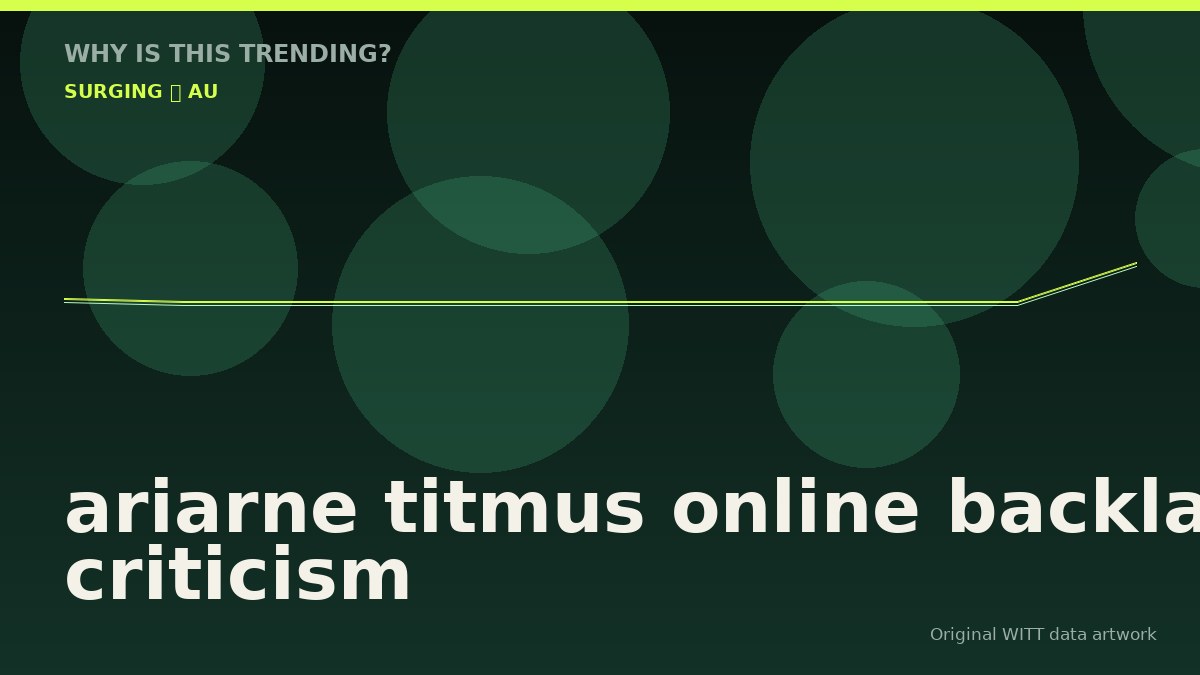 ariarne titmus online backlash criticism original attention timeline illustration