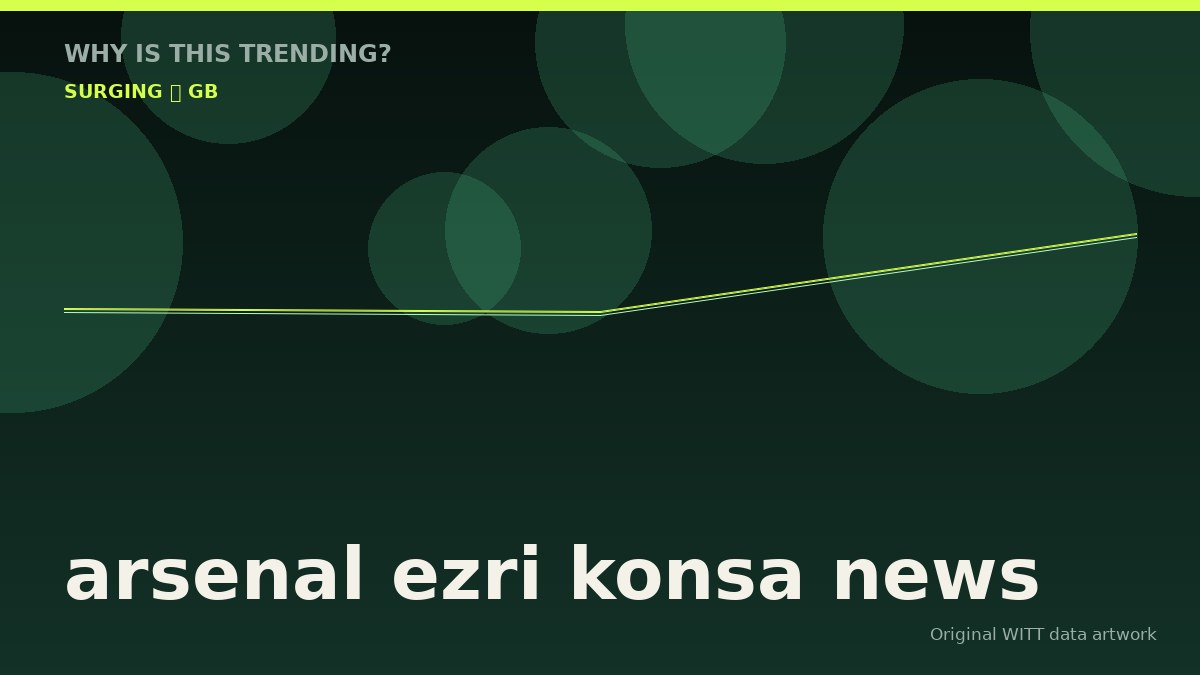 arsenal ezri konsa news original attention timeline illustration