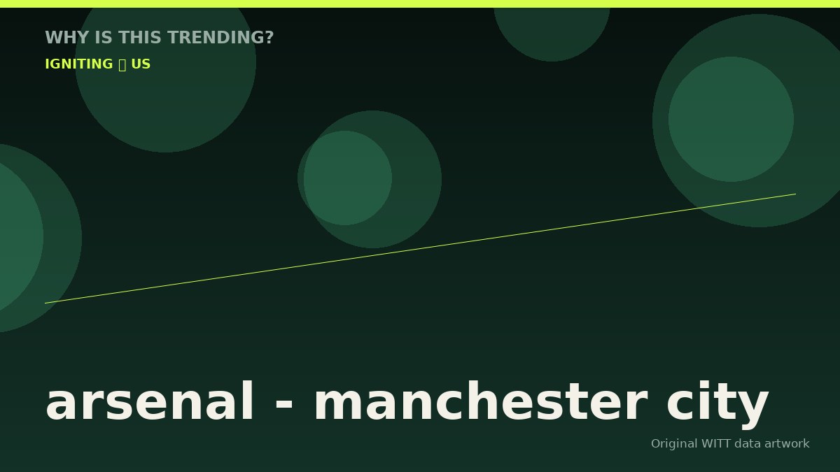 arsenal - manchester city original attention timeline illustration