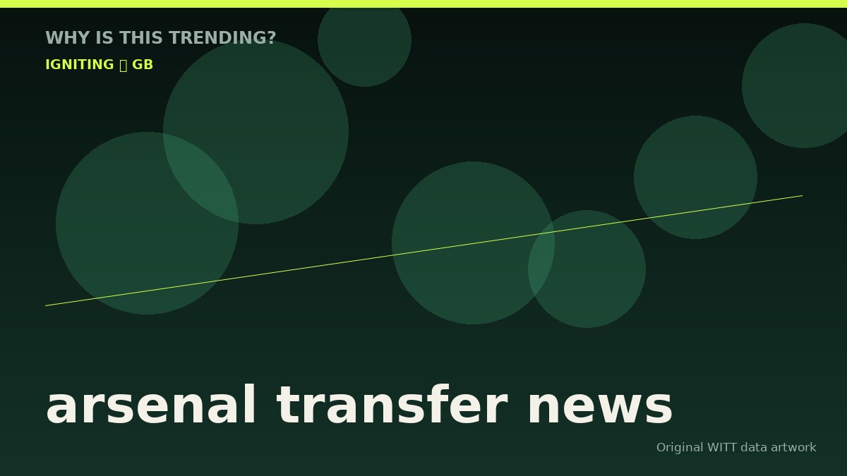 arsenal transfer news original attention timeline illustration