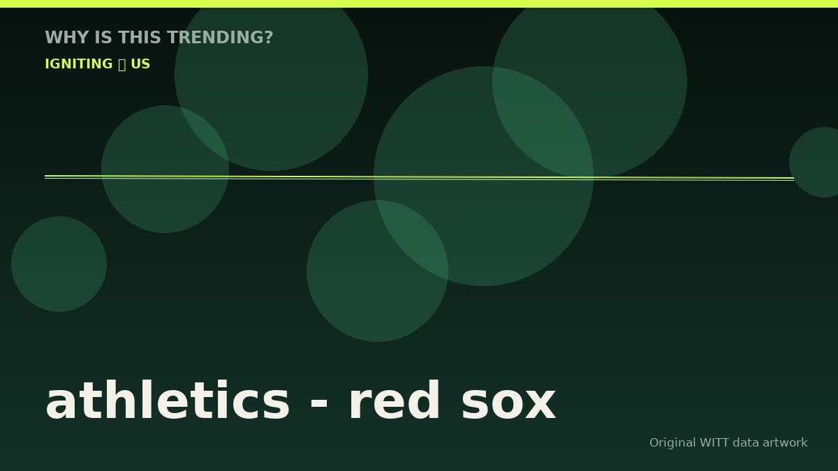athletics - red sox original attention timeline illustration