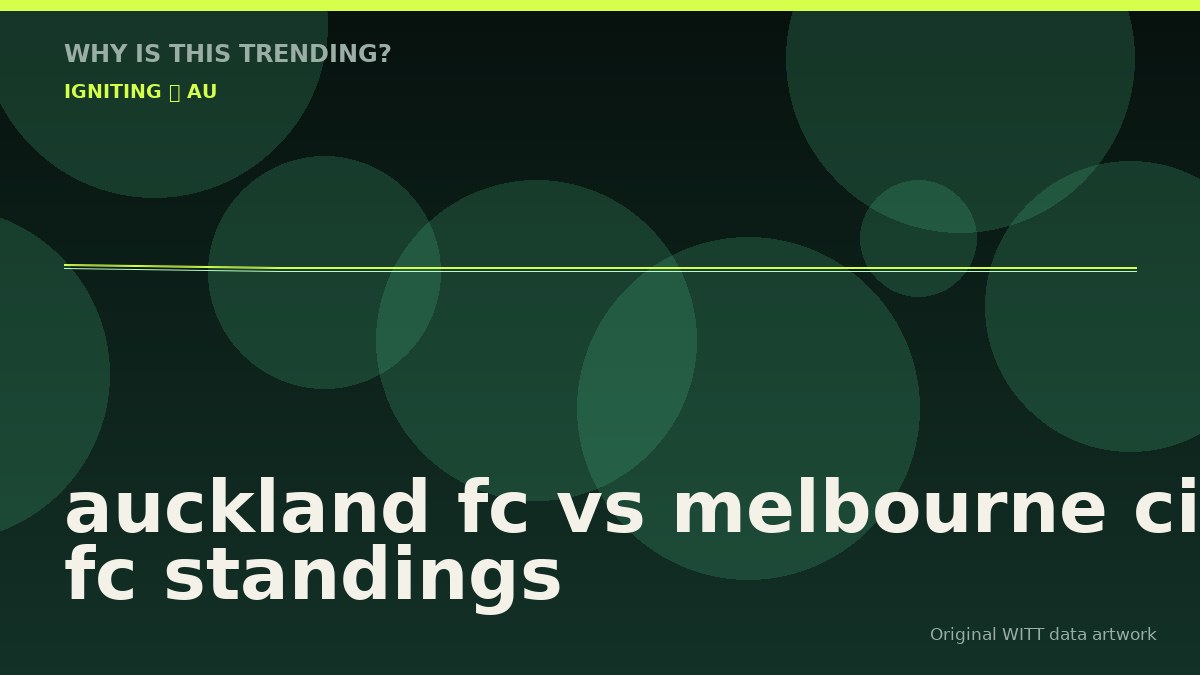 auckland fc vs melbourne city fc standings original attention timeline illustration
