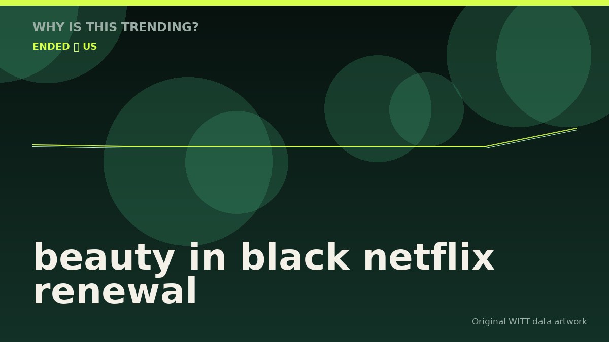 beauty in black netflix renewal original attention timeline illustration