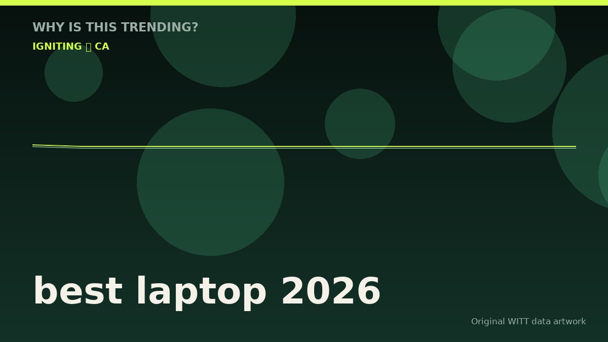 best laptop 2026 original attention timeline illustration