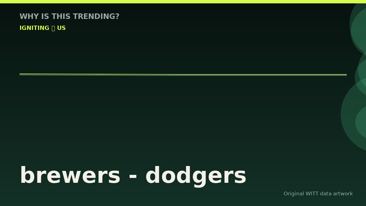 brewers - dodgers original attention timeline illustration