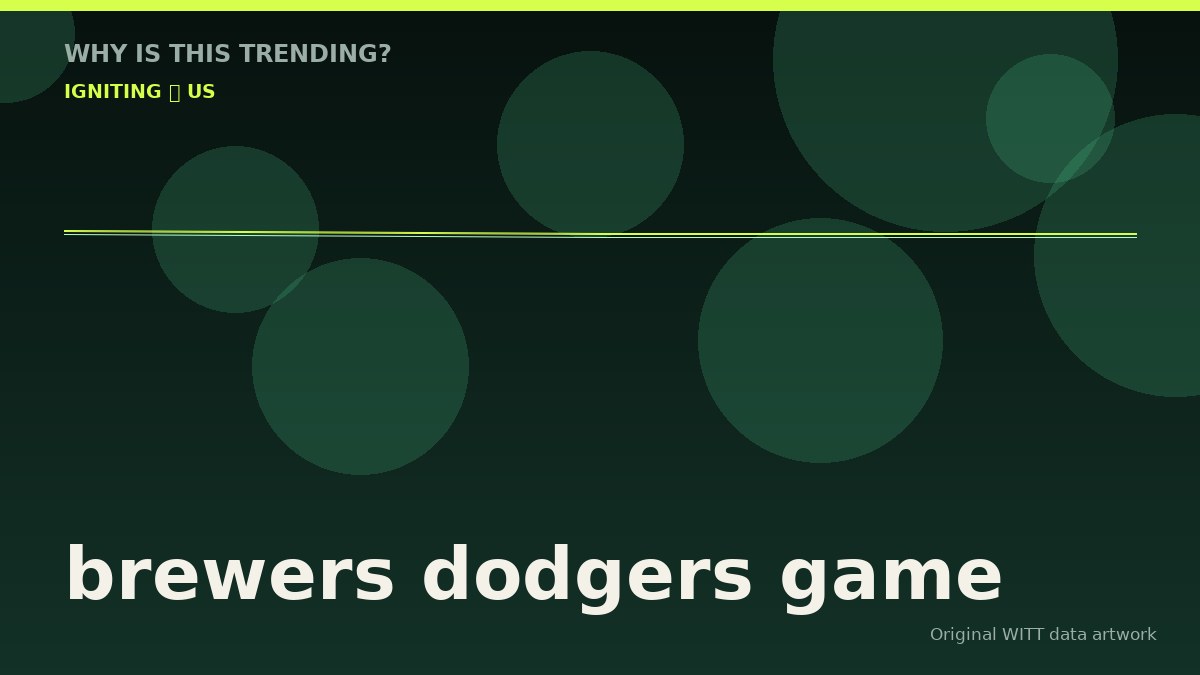 brewers dodgers game original attention timeline illustration