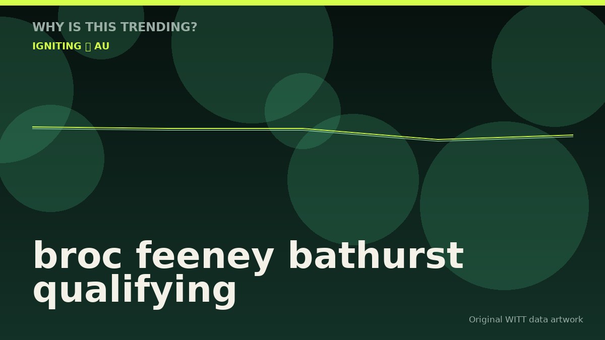broc feeney bathurst qualifying original attention timeline illustration