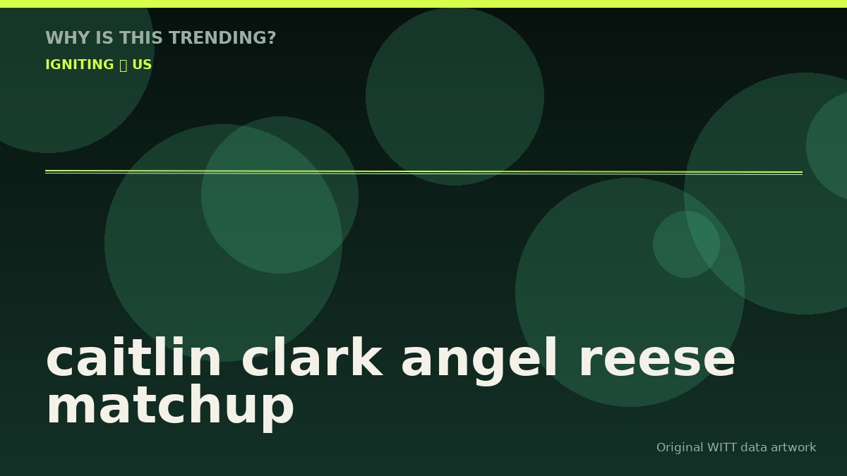 caitlin clark angel reese matchup original attention timeline illustration