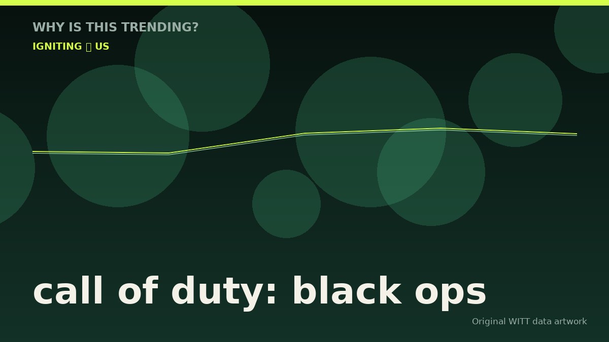 call of duty: black ops original attention timeline illustration