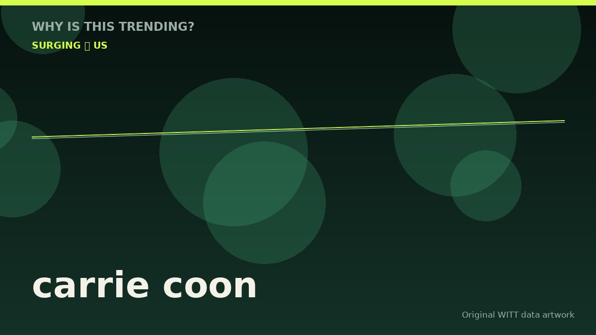 carrie coon original attention timeline illustration