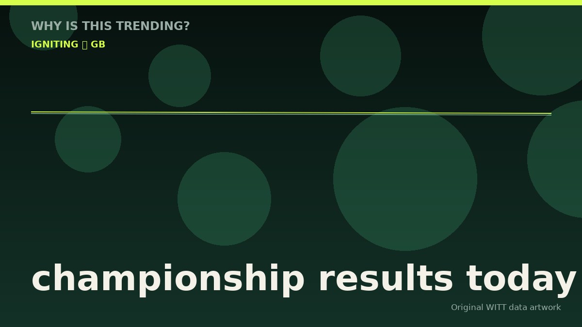 championship results today original attention timeline illustration
