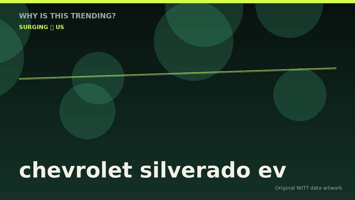 chevrolet silverado ev original attention timeline illustration