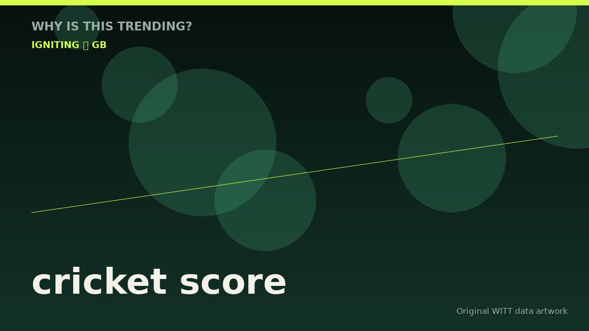 cricket score original attention timeline illustration