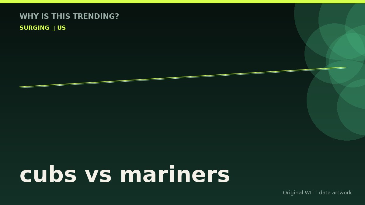 cubs vs mariners original attention timeline illustration