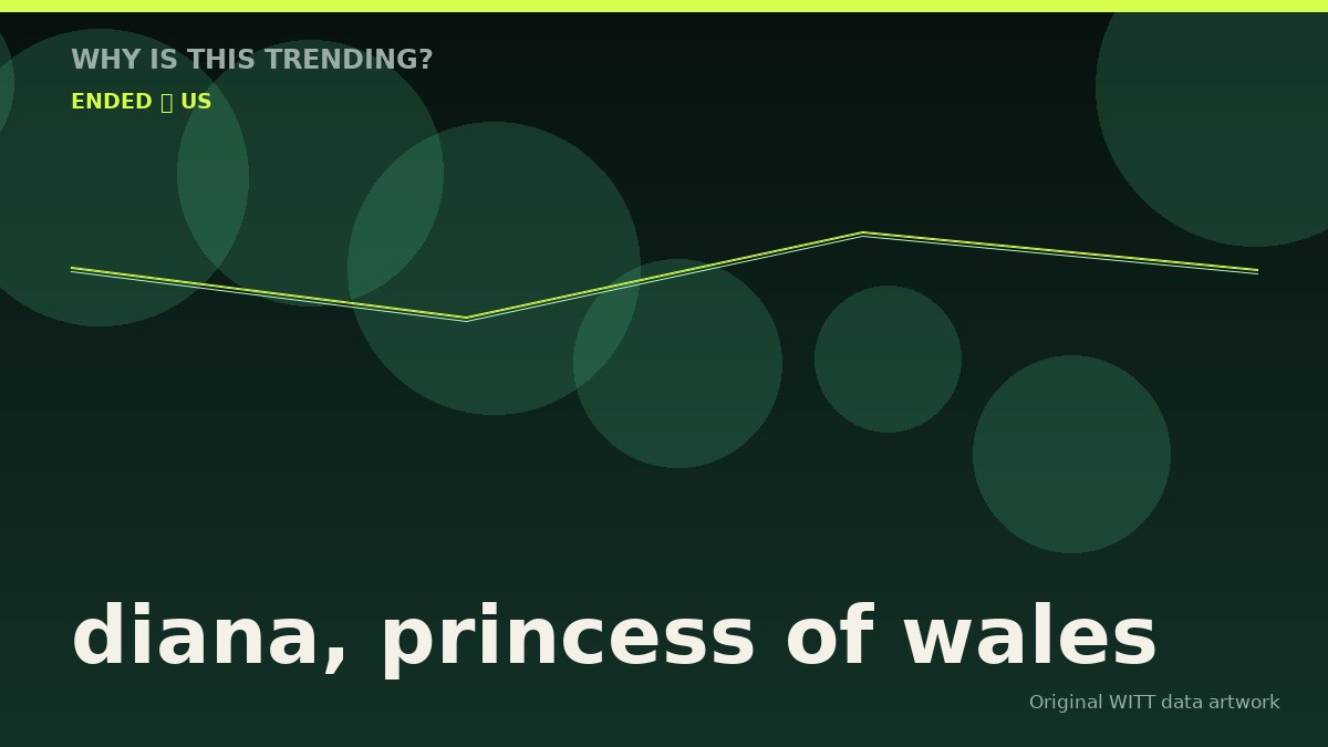 diana, princess of wales original attention timeline illustration