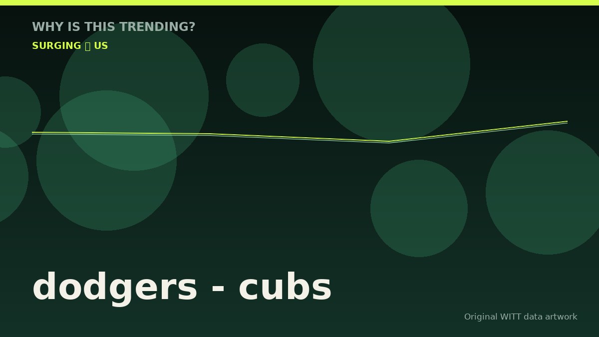 dodgers - cubs original attention timeline illustration