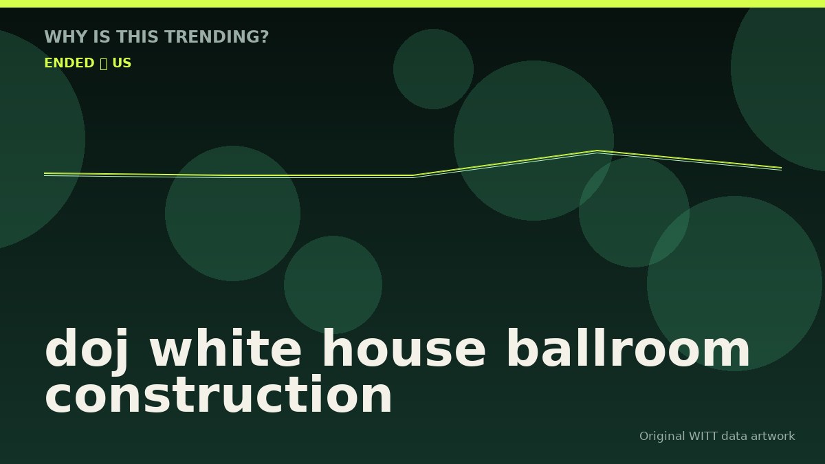 doj white house ballroom construction original attention timeline illustration