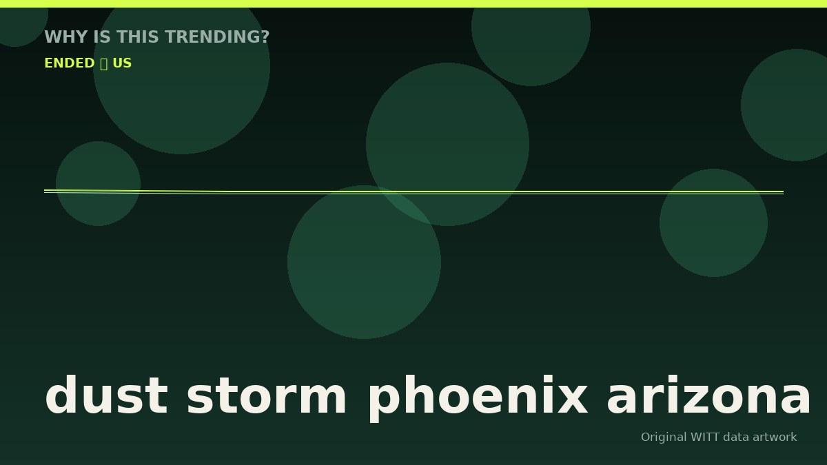 dust storm phoenix arizona original attention timeline illustration