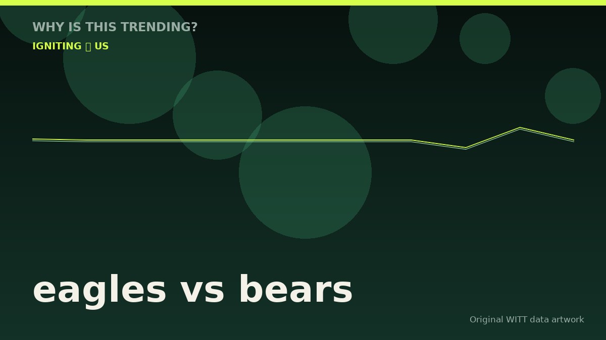 eagles vs bears original attention timeline illustration