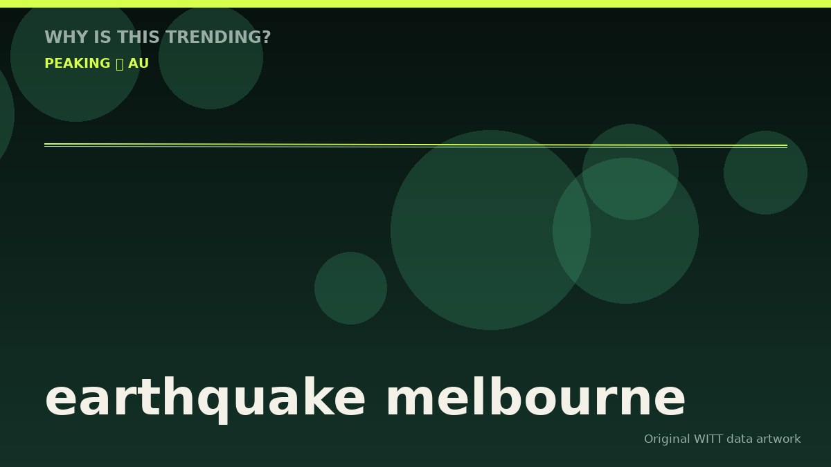 earthquake melbourne original attention timeline illustration