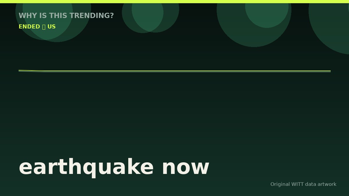 earthquake now original attention timeline illustration