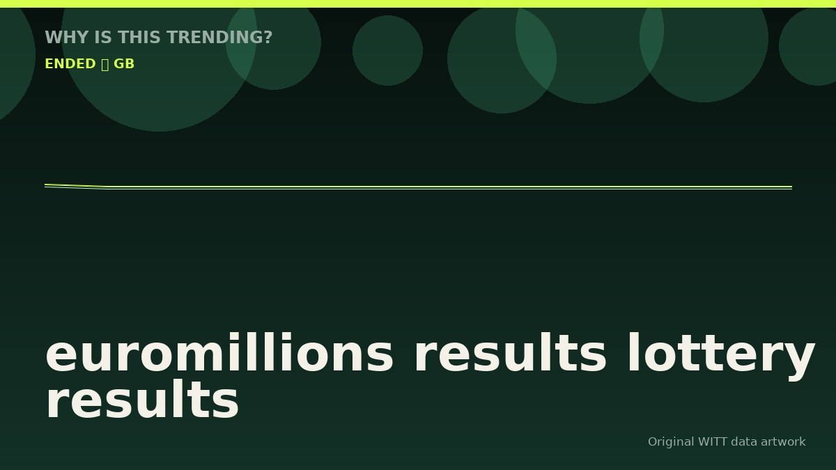 euromillions results lottery results original attention timeline illustration