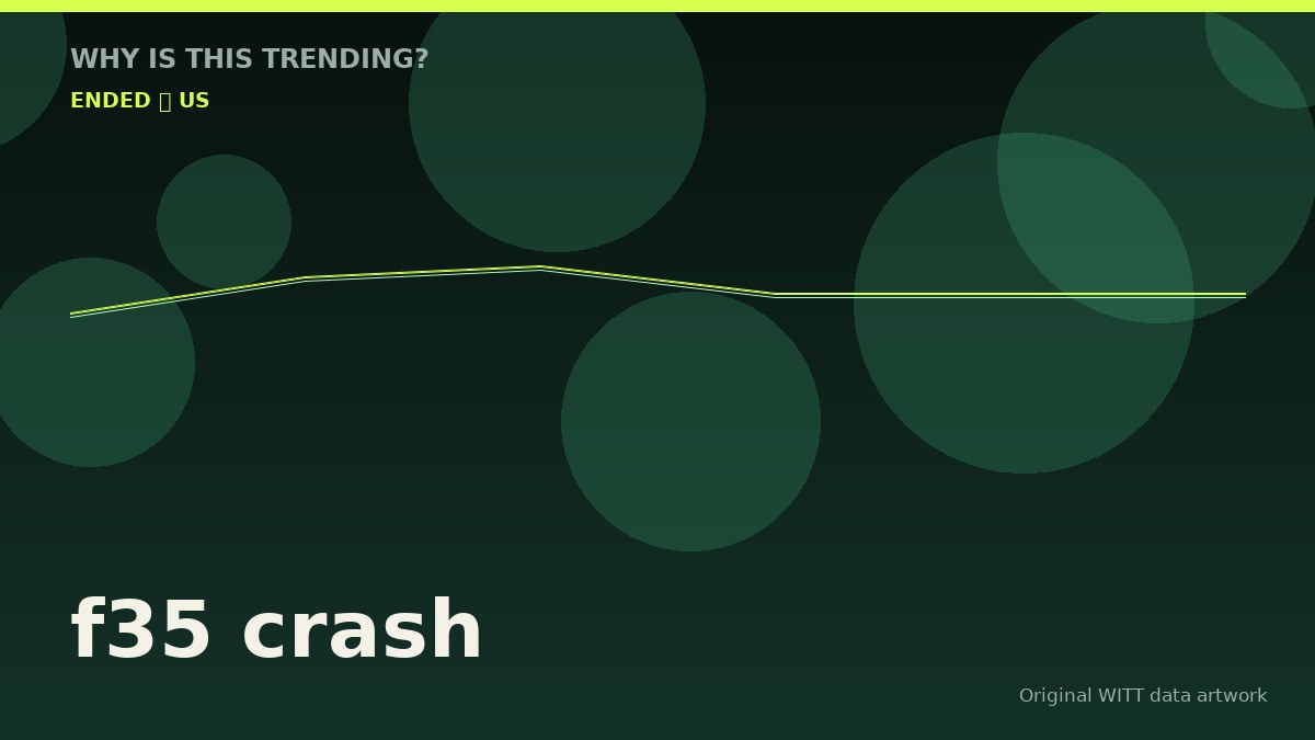 f35 crash original attention timeline illustration