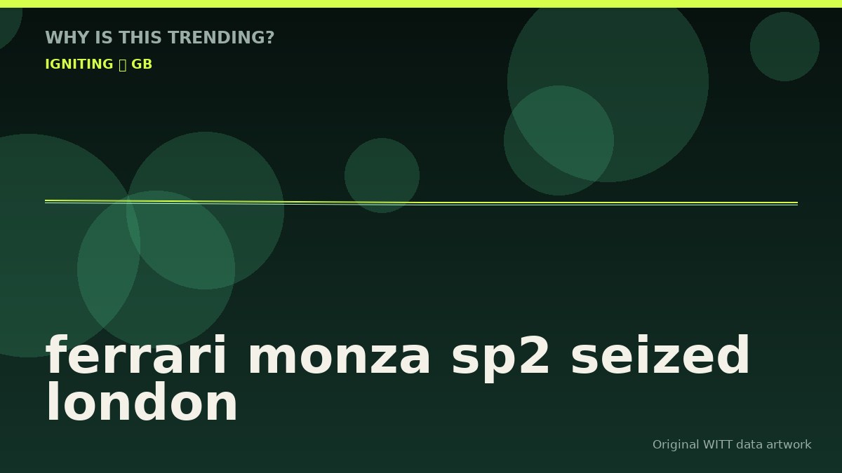 ferrari monza sp2 seized london original attention timeline illustration