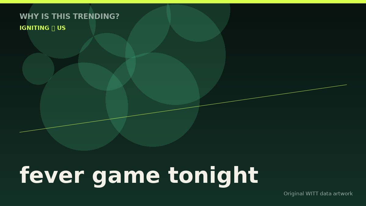fever game tonight original attention timeline illustration