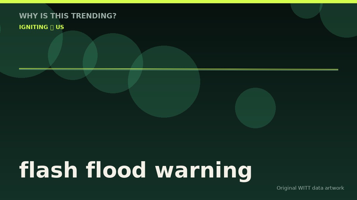 flash flood warning original attention timeline illustration