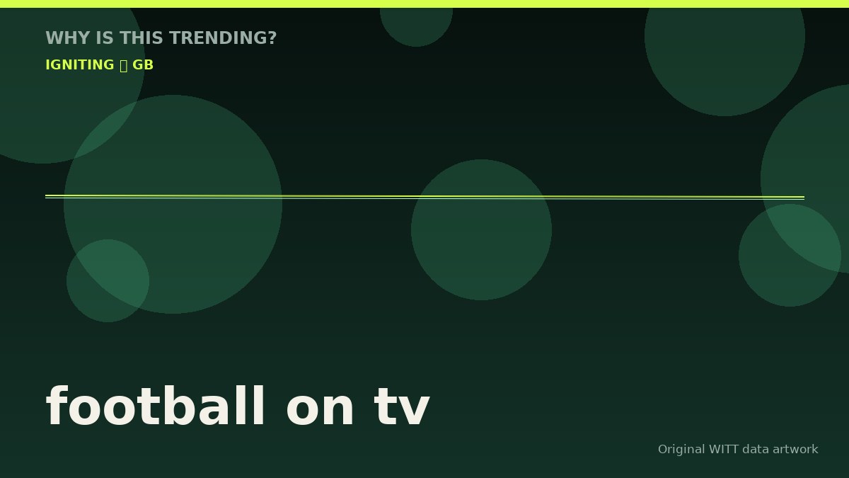 football on tv original attention timeline illustration
