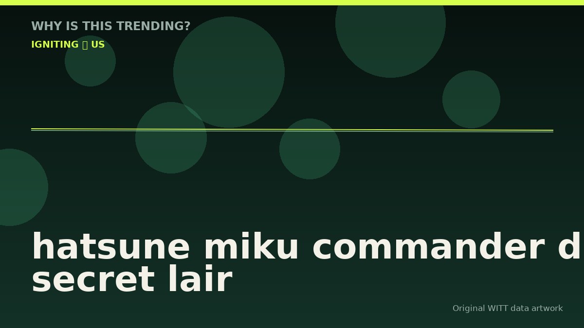 hatsune miku commander deck secret lair original attention timeline illustration