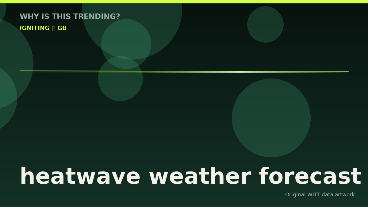 heatwave weather forecast original attention timeline illustration
