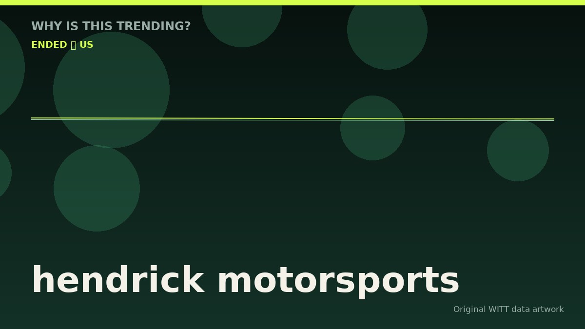 hendrick motorsports original attention timeline illustration