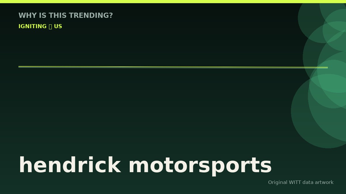 hendrick motorsports original attention timeline illustration