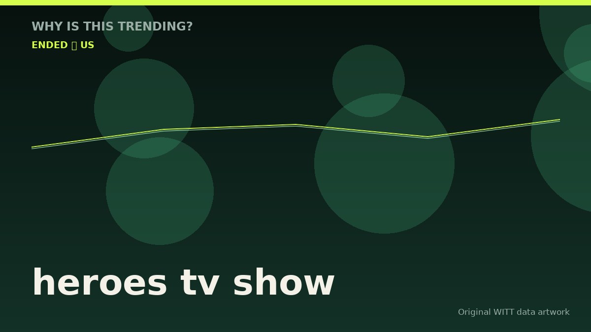 heroes tv show original attention timeline illustration