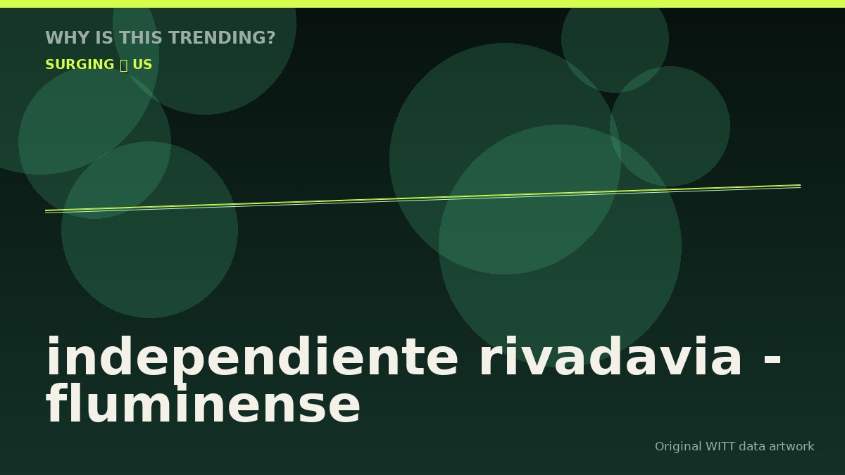 independiente rivadavia - fluminense original attention timeline illustration