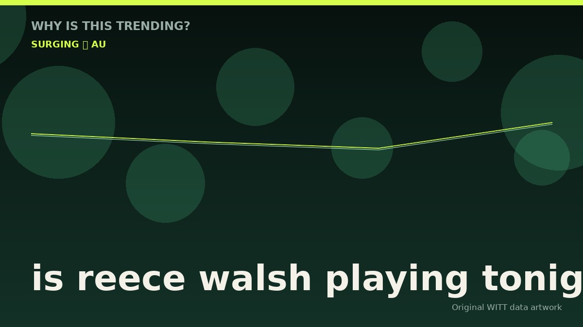 is reece walsh playing tonight original attention timeline illustration