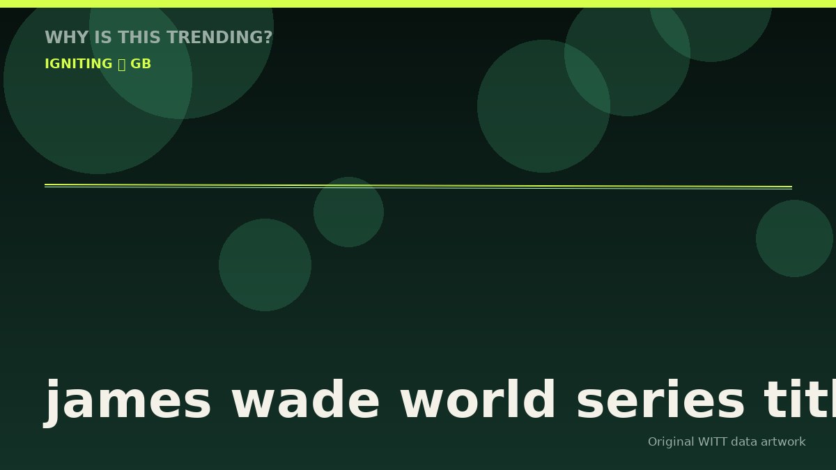 james wade world series title original attention timeline illustration