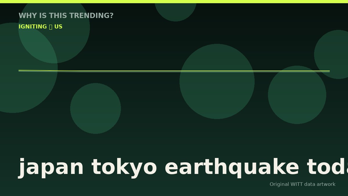 japan tokyo earthquake today original attention timeline illustration