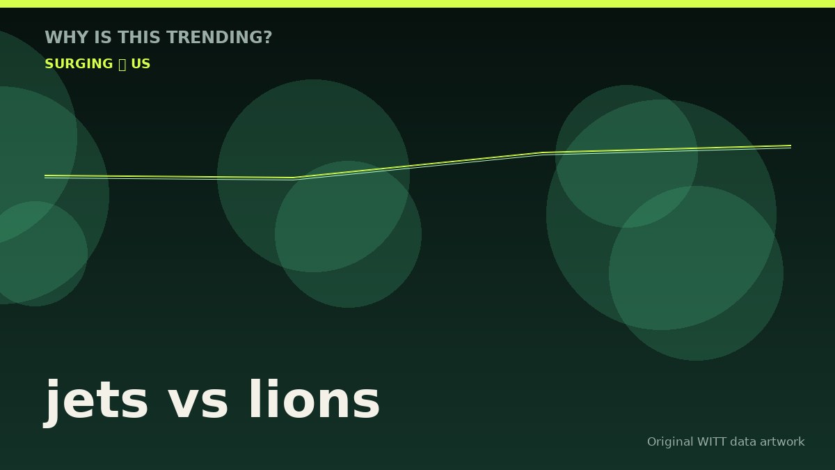 jets vs lions original attention timeline illustration