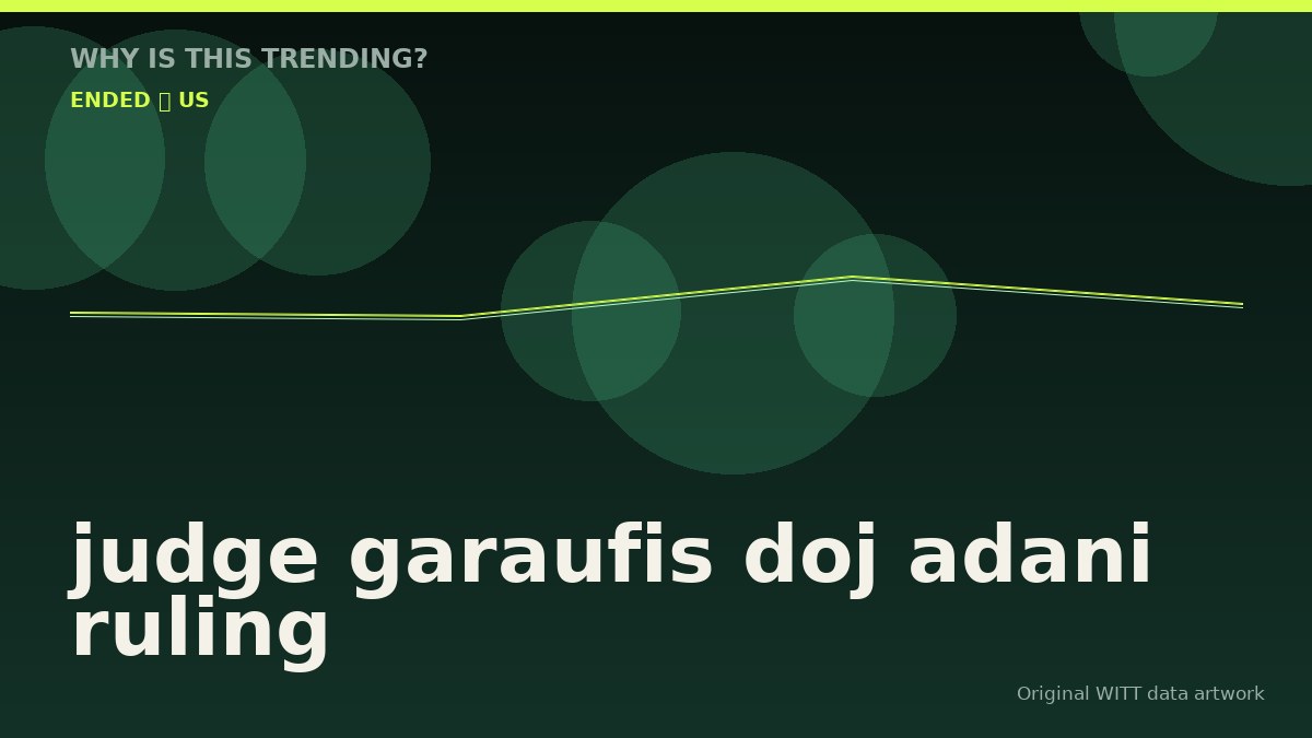 judge garaufis doj adani ruling original attention timeline illustration