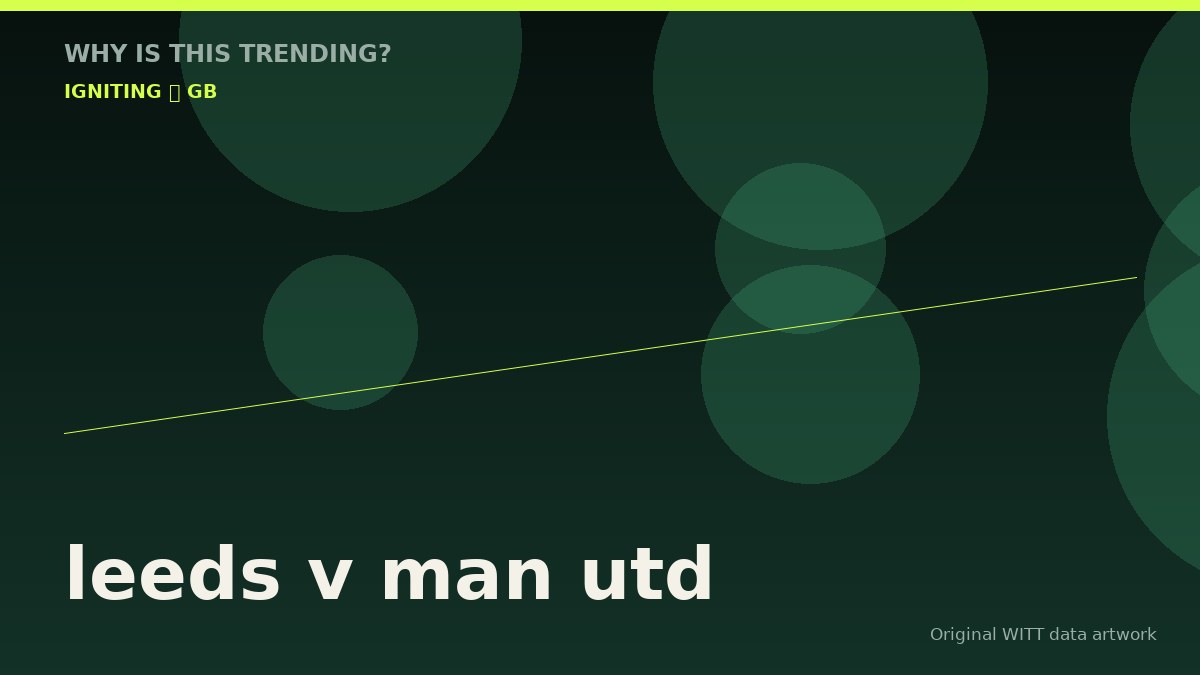 leeds v man utd original attention timeline illustration